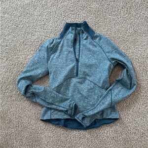 Lululemon Athletica Teal Heathered Zip-Up